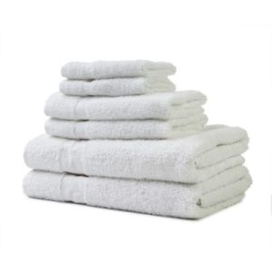 Golden Touch Towels - White
