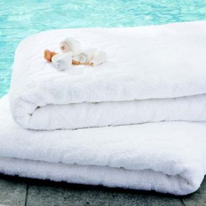 24x50 9# Wave White Pool Towel