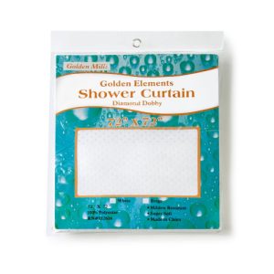 Golden Element Diamond Dobby Shower Curtains